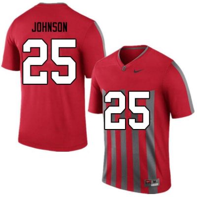 Men's Ohio State Buckeyes #25 Xavier Johnson Retro Nike NCAA College Football Jersey Summer DOB5544NV